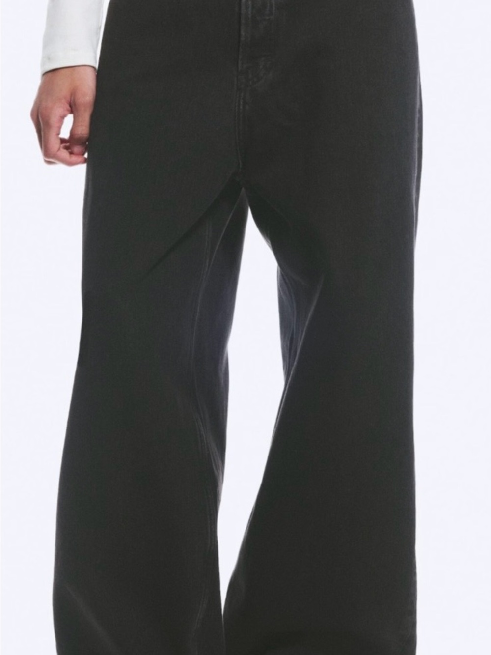 Weekday Black Loose Baggy Leg Jeans